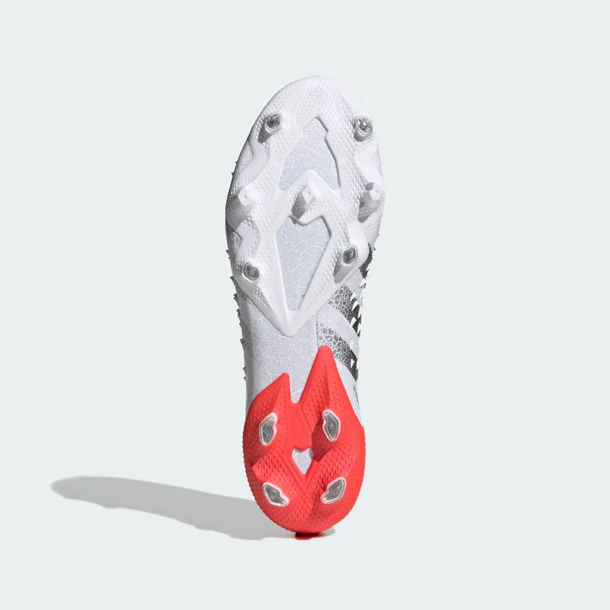 Adidas Predator Freak .1 FG - White-Grey-Solar Red (Bottom)