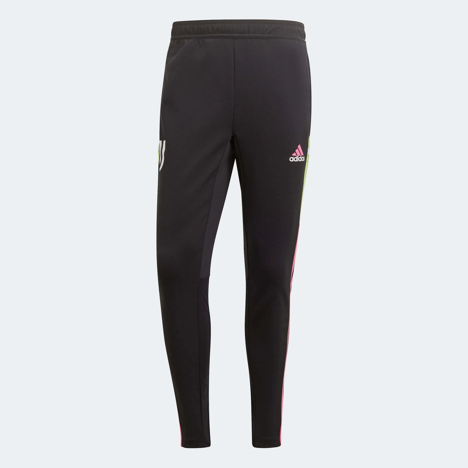 adidas 2023 Juventus Training Pants - Black-Green-Pink (Front)