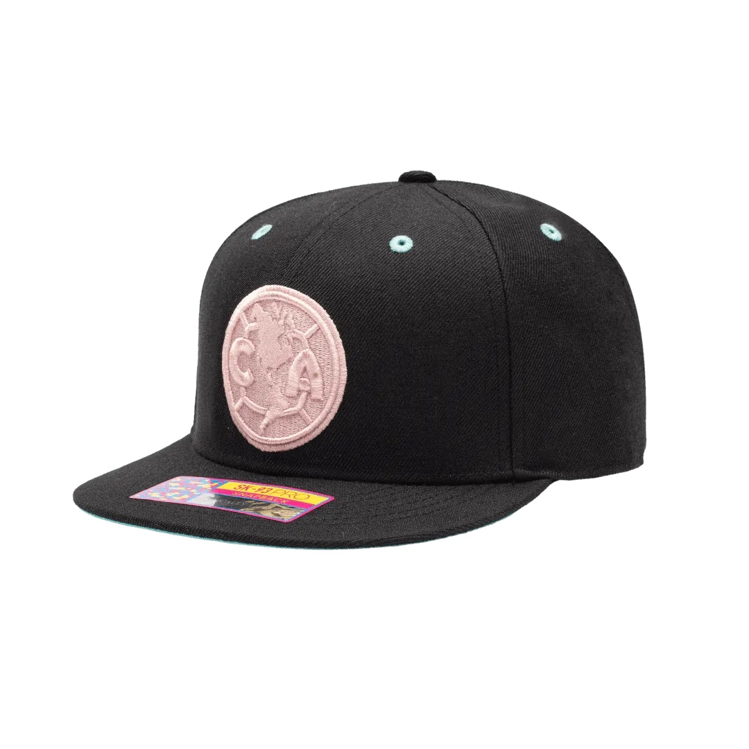 FI Collection Club America Ice Cream Snapback Hat - Black (Lateral - Side 1)