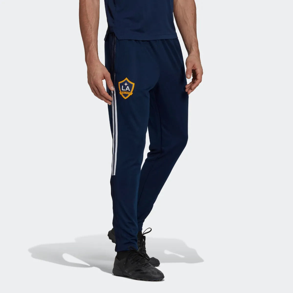 Adidas 2021 LA Galaxy Travel Pants - Navy-White