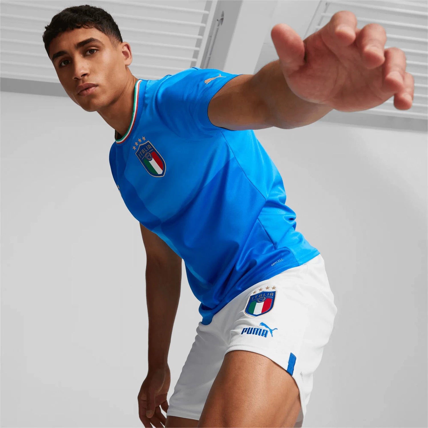 Puma 2022-23 Italy Home Jersey Ignite Blue-Ultra Blue (Model - Front)