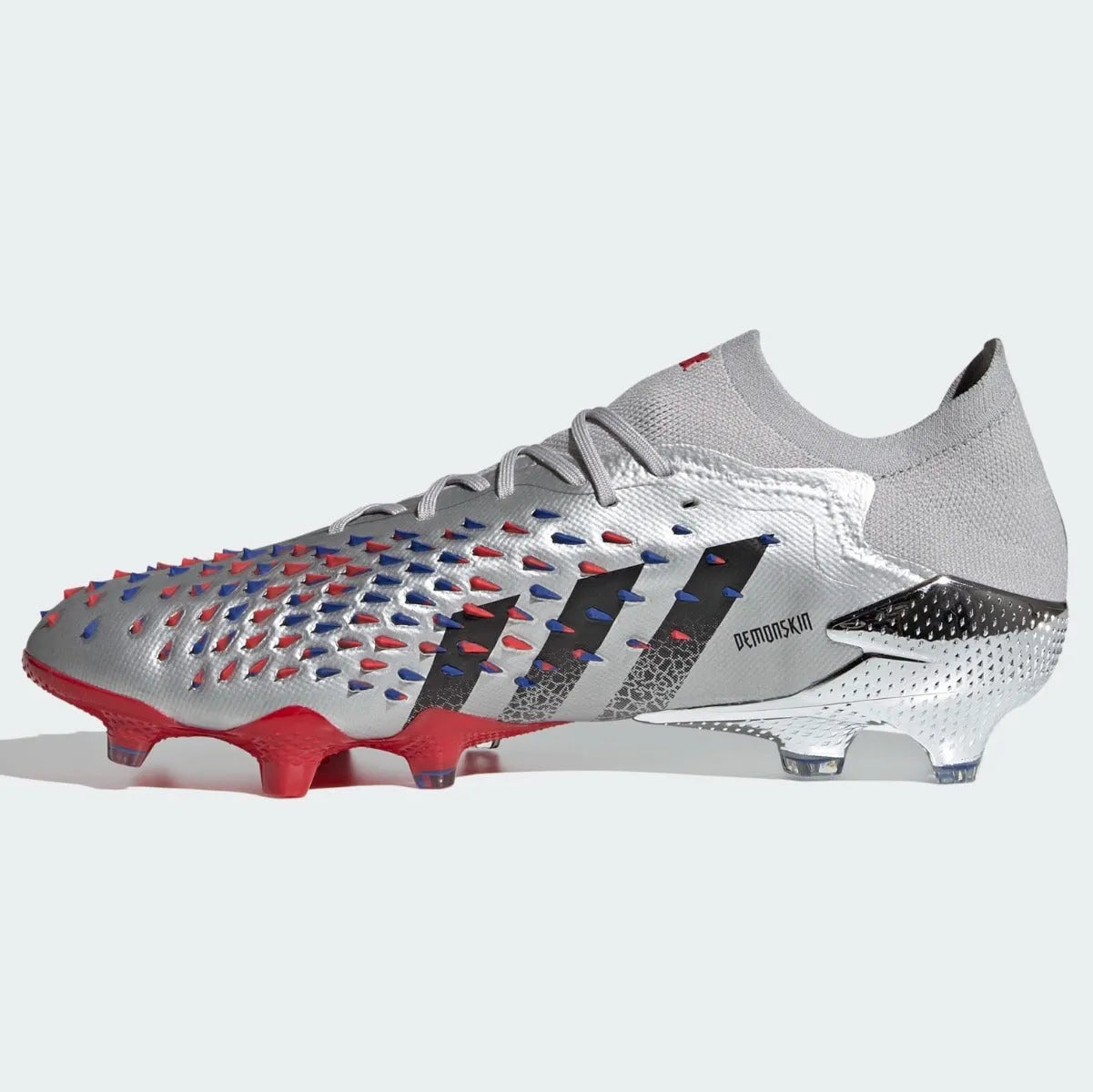 Adidas Predator Freak .1 Low FG - Silver Metallic-Red-Royal (Side 2)