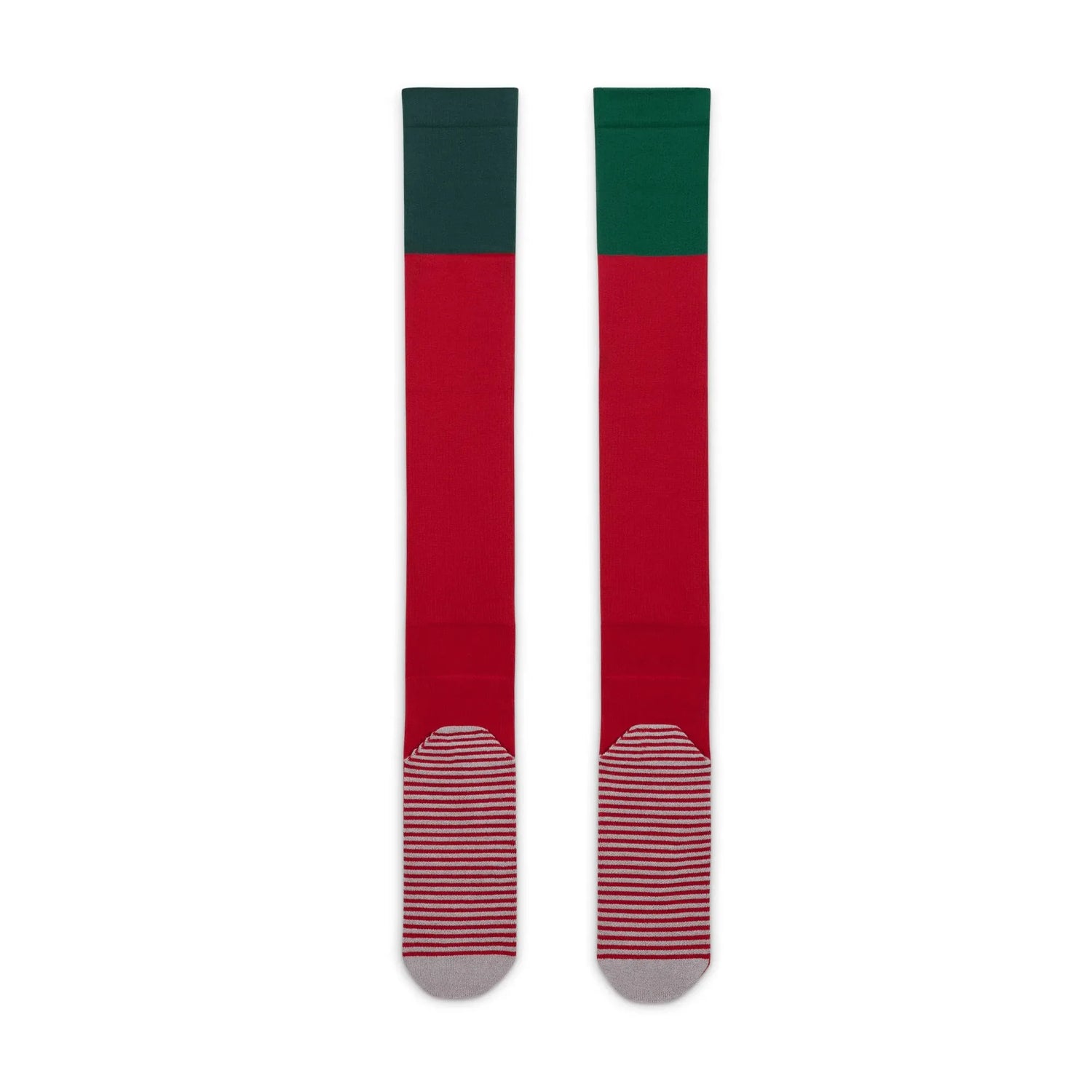 Nike 2022-23 Portugal Strike Home Knee-High Sock - Red - Greed (Pair - Bottom)