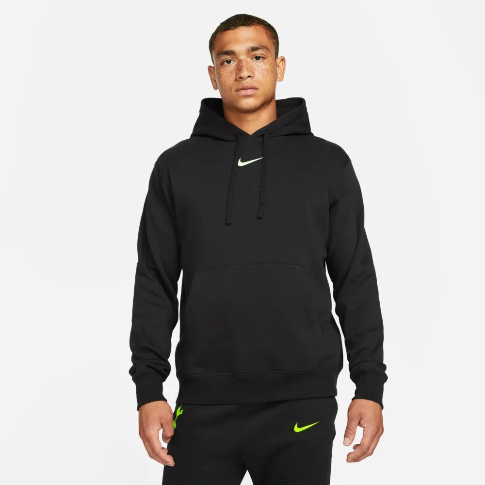 Nike 2021-22 Tottenham NSW Pullover Club Hoodie - Black (Model - Front)