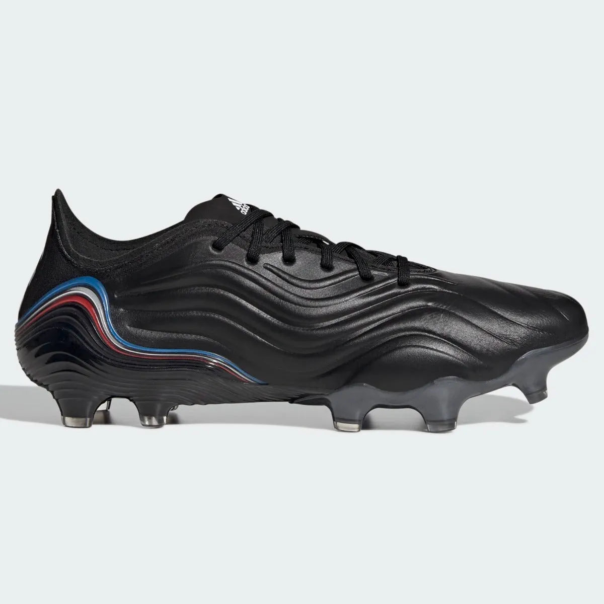 Adidas Copa Sense .1 FG - Black-White-Red-Blue (Side 1)