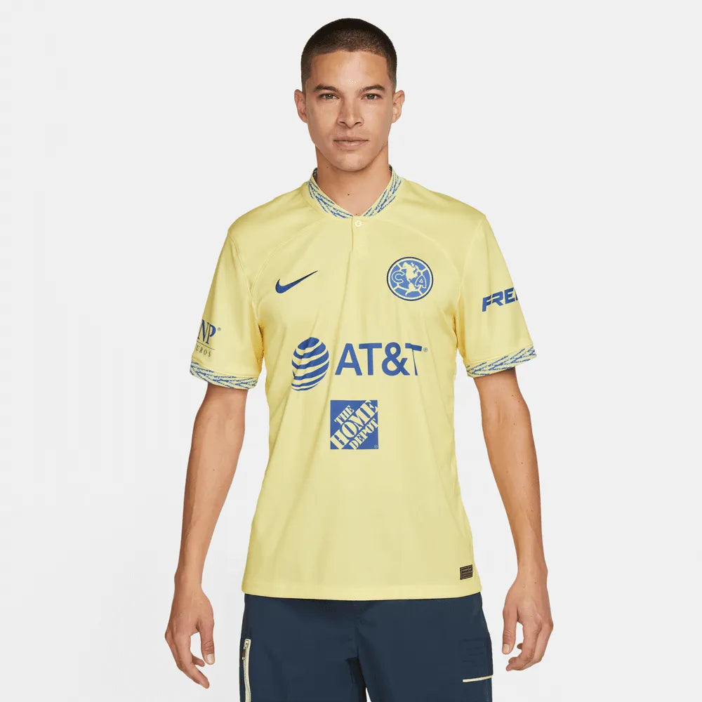 Nike 2022/23 Club America Home Jersey Lemon-Blue