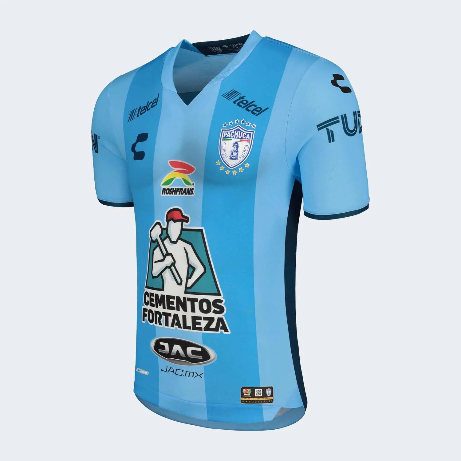 Charly 2022-23 Pachuca Away Jersey - Light Blue (Diagonal)