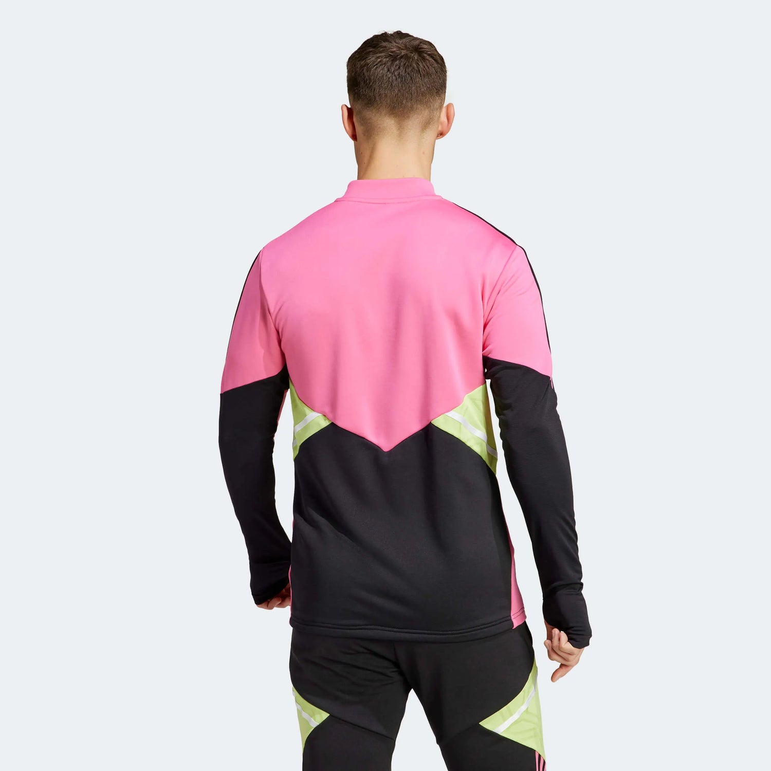 adidas 2023 Juventus Training Top - Pink-Black (Model - Back)