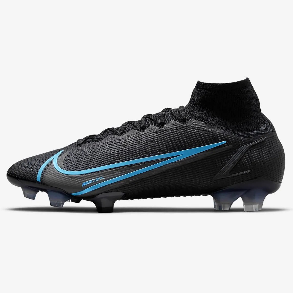 Nike Superfly 8 Elite FG - Black-Blue (Front)