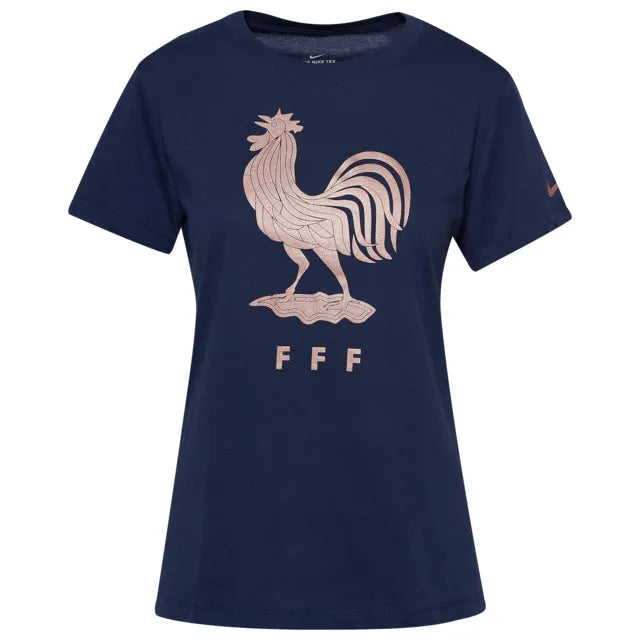 Nike France 2019-20 WOMEN'S Evergreen Crest Tee - Navy