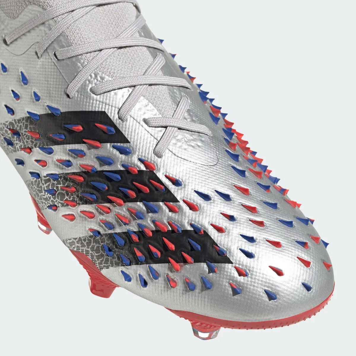 Adidas Predator Freak .1 Low FG - Silver Metallic-Red-Royal (Detail 1)