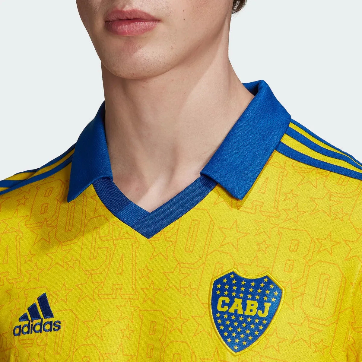 adidas 22-23 Boca Juniors Third Jersey - Yellow (Detail 1)