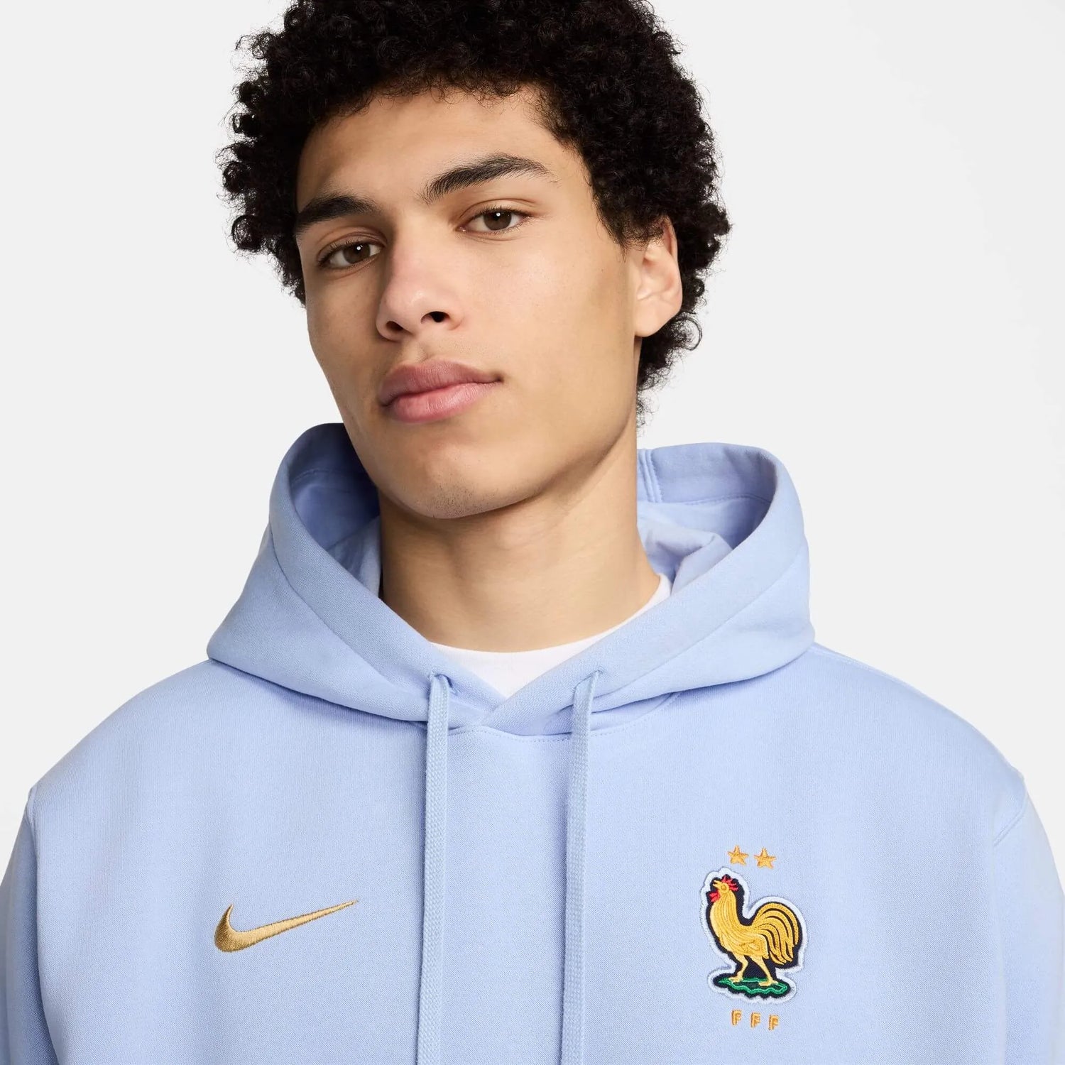 Nike 2024-25 France Men's NSW Club PO Hoodie (Detail 1)