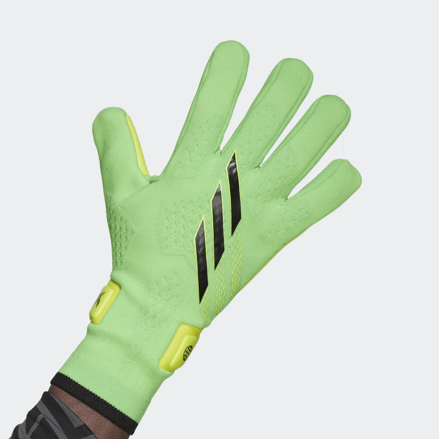 adidas X Speedportal Pro Goalkeeper Gloves - Solar Green-Black-Solar Yellow (Single - Outer)