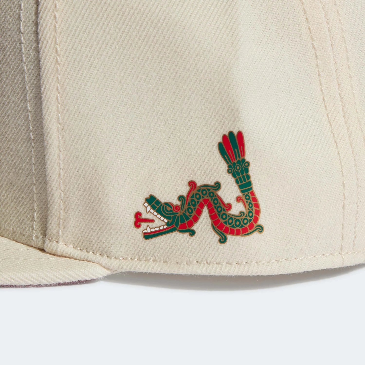 adidas 2022-23 Mexico Away Snapback Cap - Wonder White-Burgundy (Detail 2)