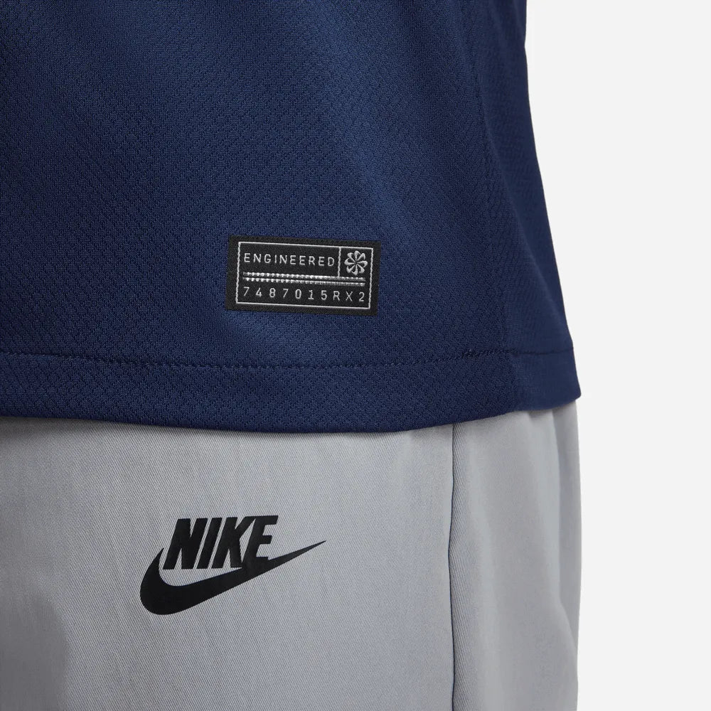 Nike 2022-23 France Home Jersey - Midnight Navy-Metallic Gold (Detail 4)