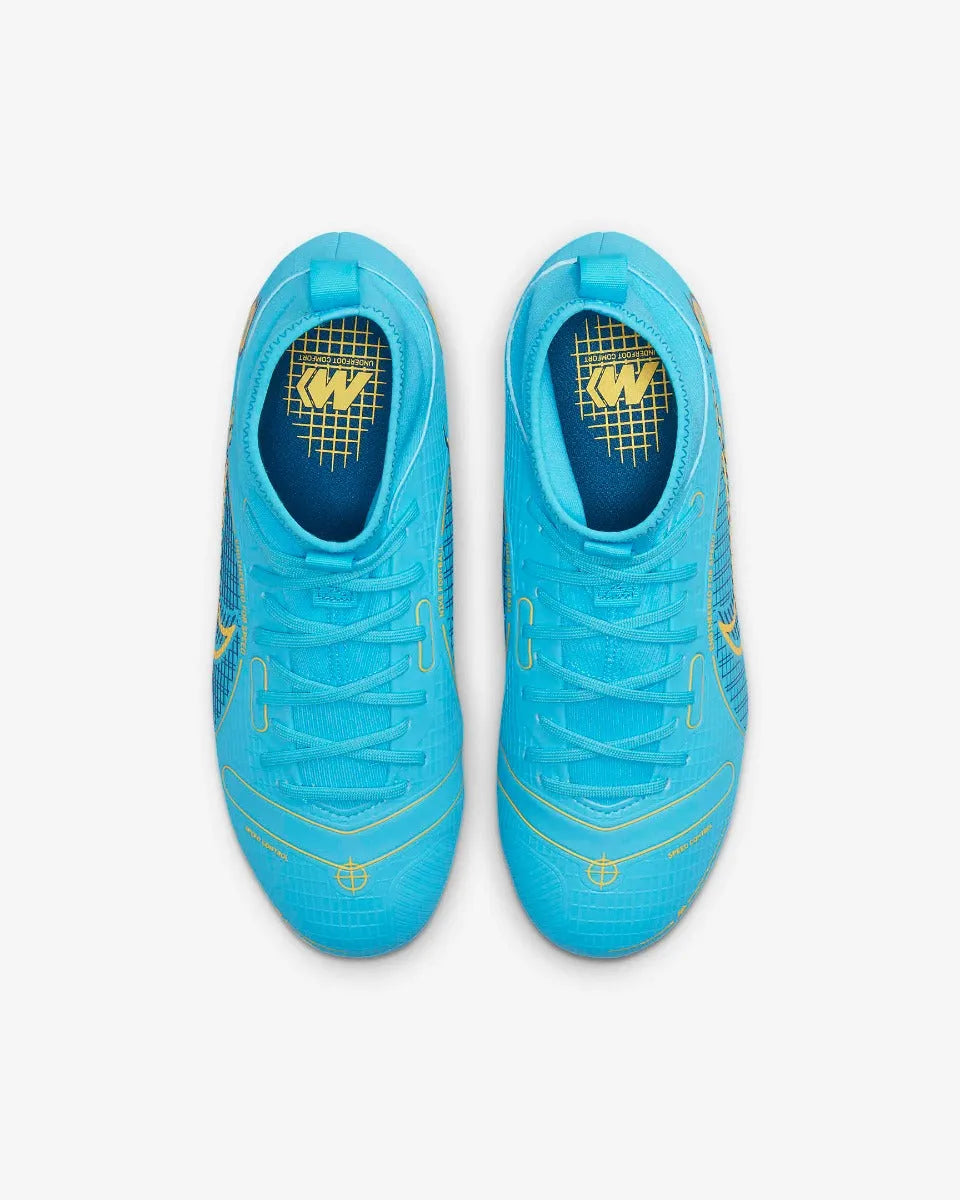 Nike JR Superfly 8 Academy FG-MG - Chlorine Blue-Laser Orange (Pair - Top)