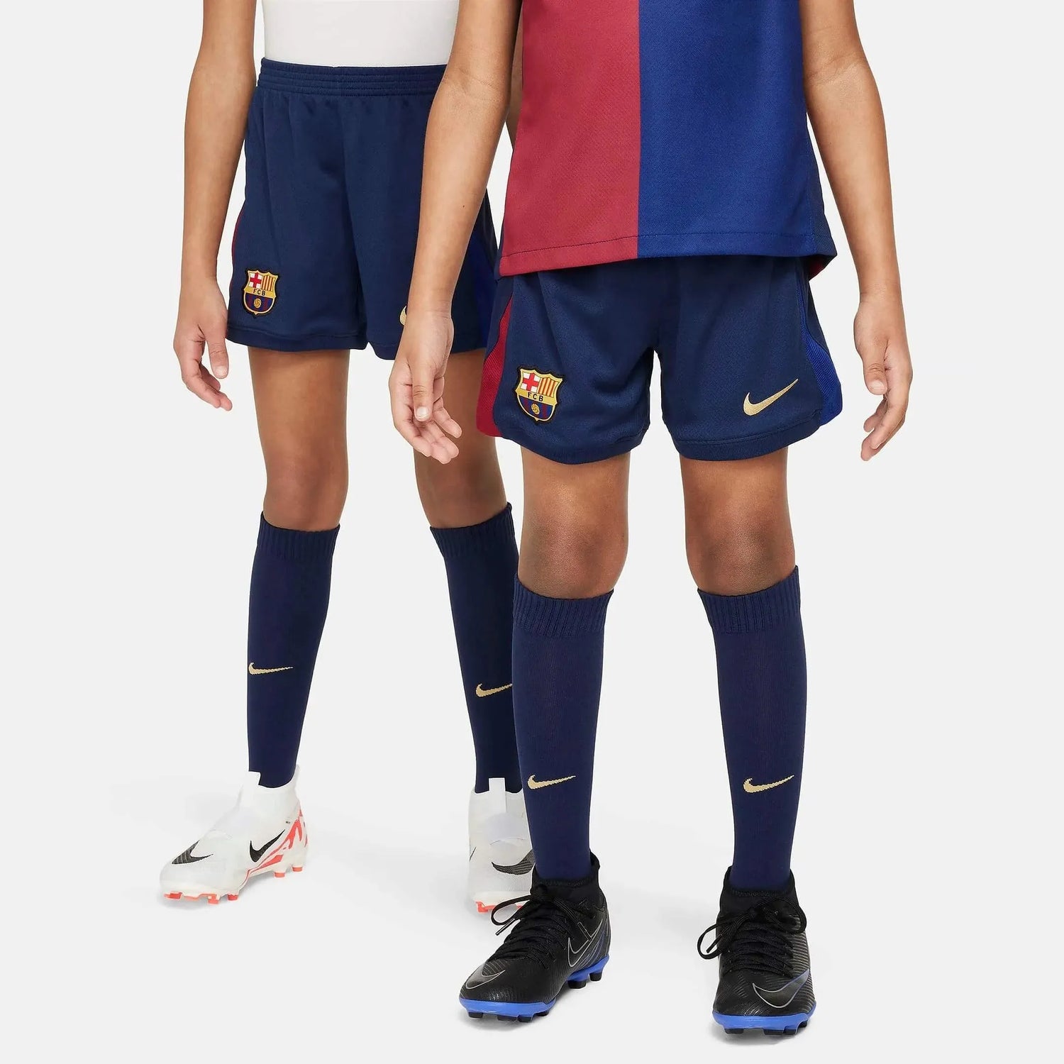 Nike 2024-25 Barcelona Little Kids' Stadium Home Kit (Models - Shorts)