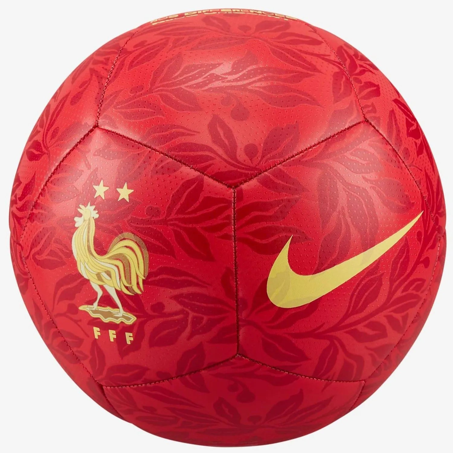 Nike FA22 France Pitch Training Ball - Red-Gold (Front)