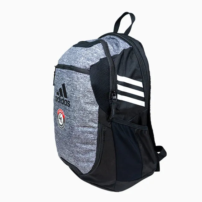 side view of adidas LAUFA Stadium 3 Backpack - Onix Grey