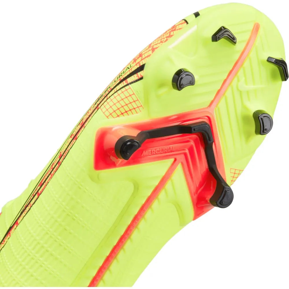 Nike Kids Vapor 14 Academy FG-MG - Volt-Bright Crimson (Detail 1)