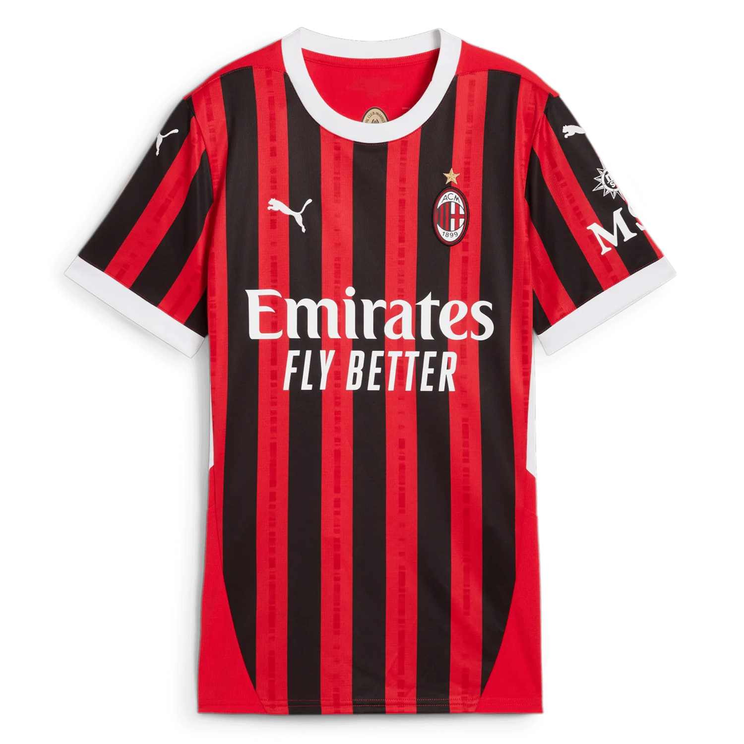 Puma 2024-25 AC Milan Women's Stadium Home Jersey (Front)