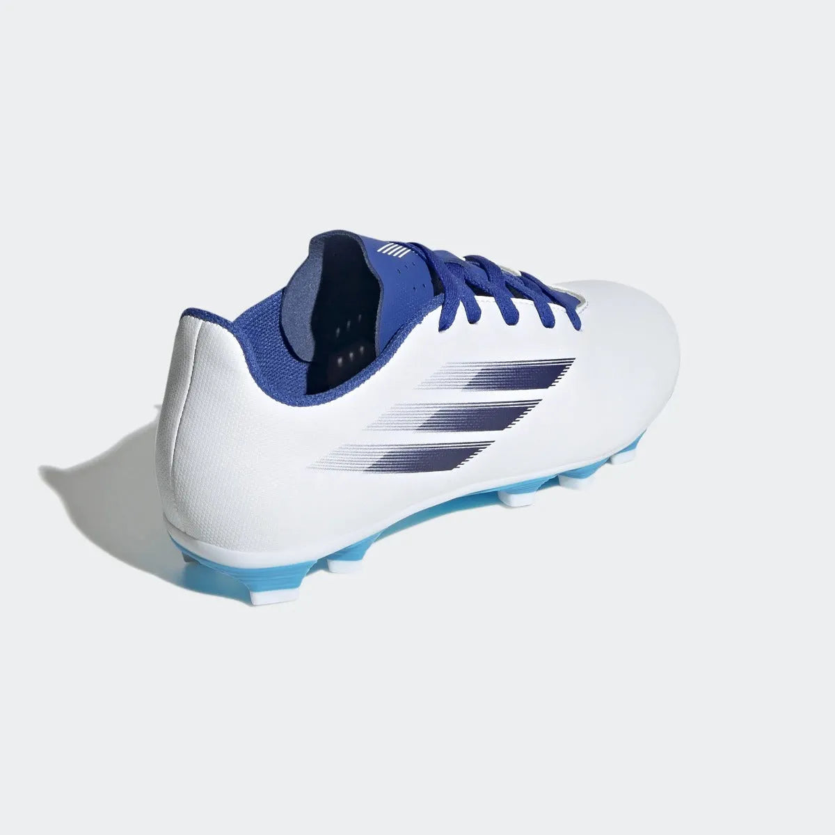 adidas Kids X Speedflow .4 FxG - White-Indigo-Sky Rush (Diagonal 2)