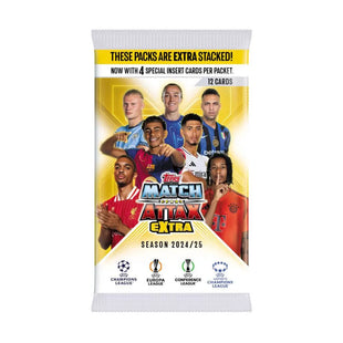 2024-25 Topps Match Attax Extra Champions League Cards PACKET (12 Cards Each) (Pack)