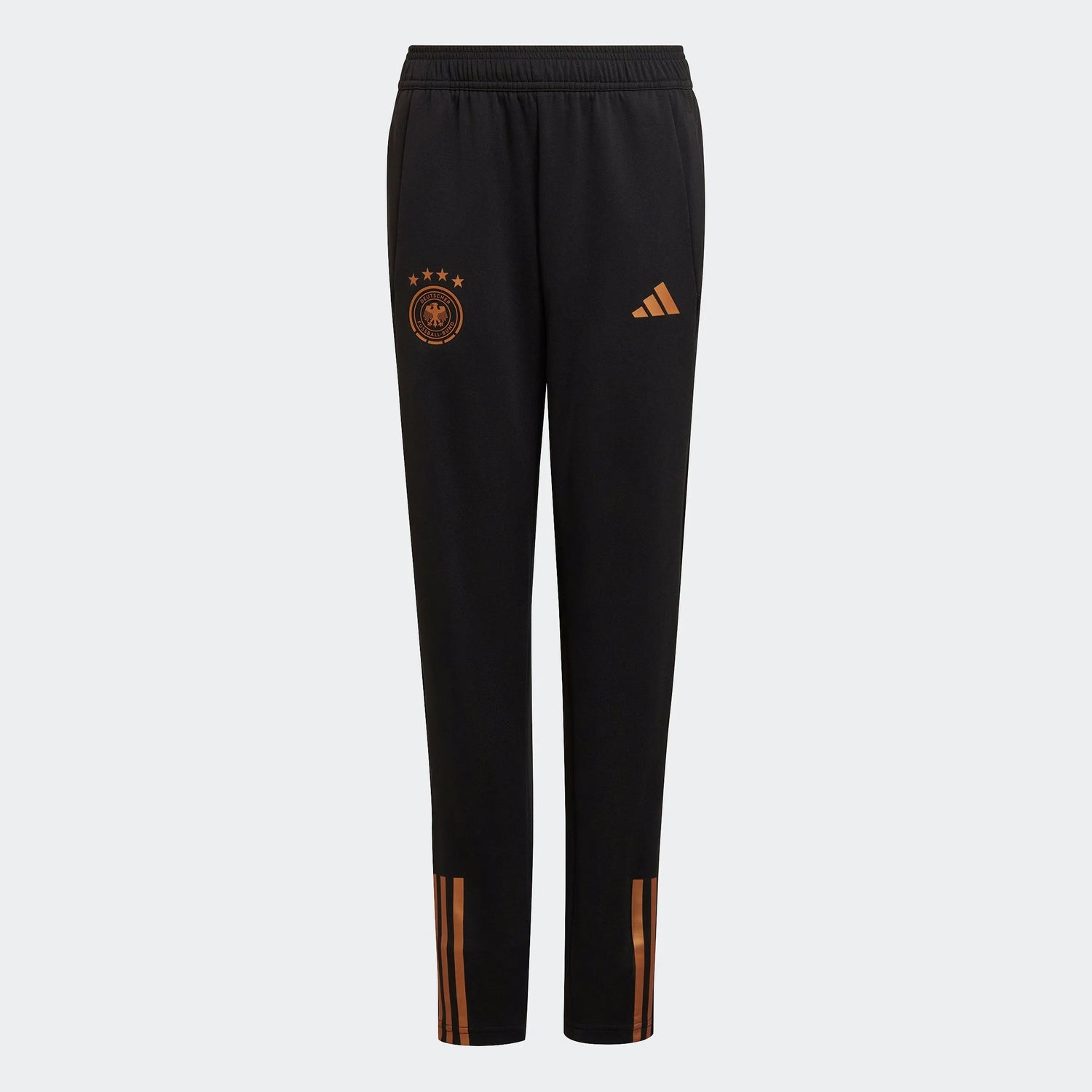 adidas 2022-23 Germany Youth Training Pants  - Black (Front)