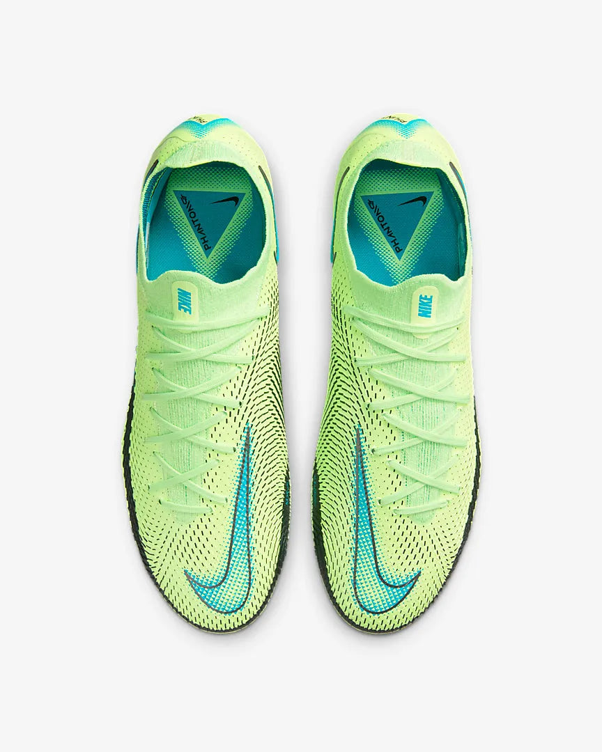 Nike Phantom GT Elite FG - Lime Glow-Turquoise (Pair - Top)