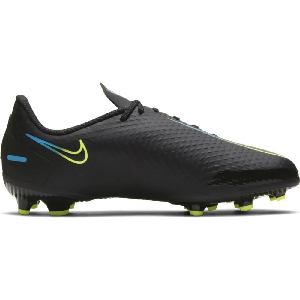 Nike JR Phantom GT Academy FG-MG - Black-Volt-Blue (Side 2)