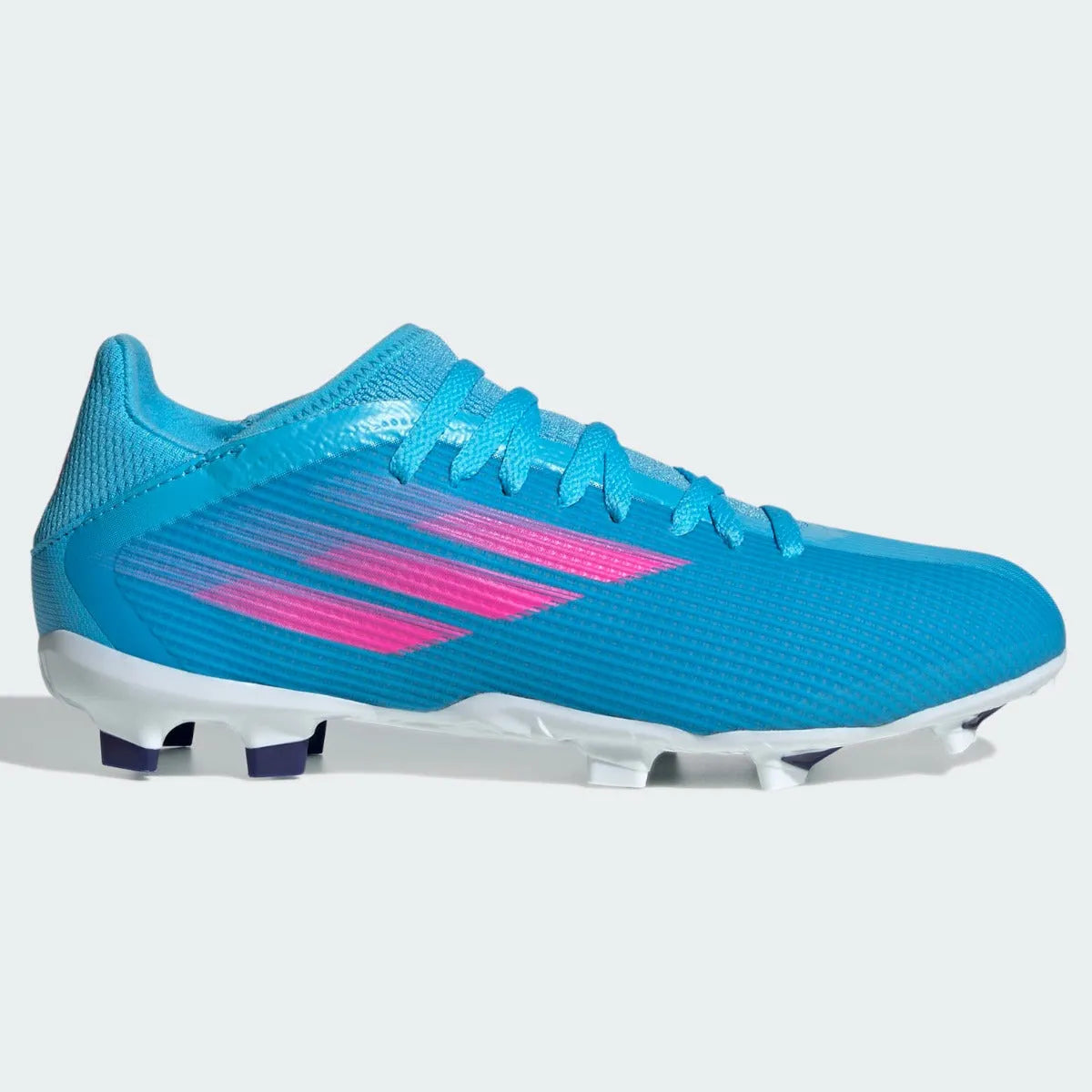 Adidas JR X Speedflow .3 FG - Sky Rush-Shock Pink (Side 1)