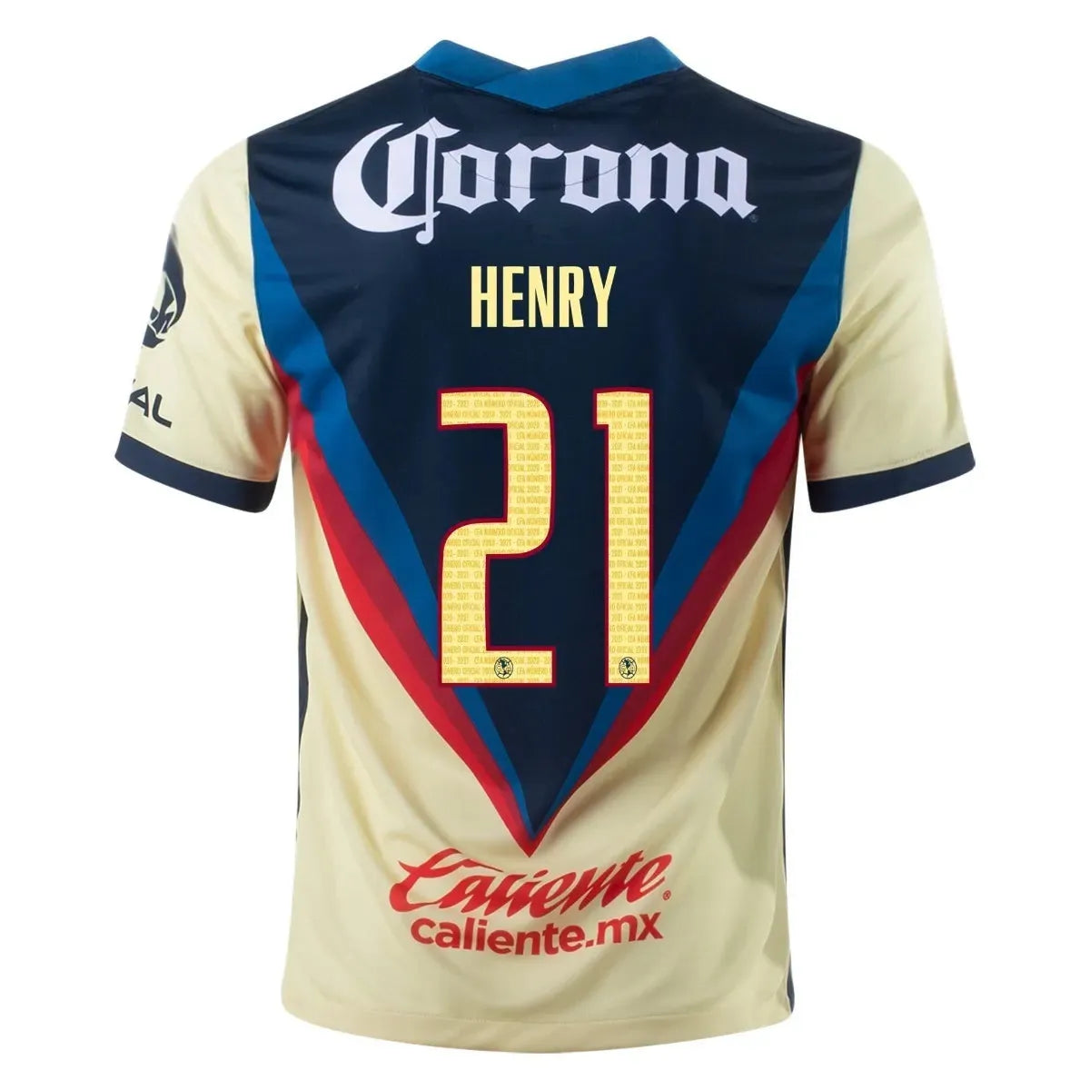 Nike Club America Home Jersey 2020-21 (Yellow - Navy)