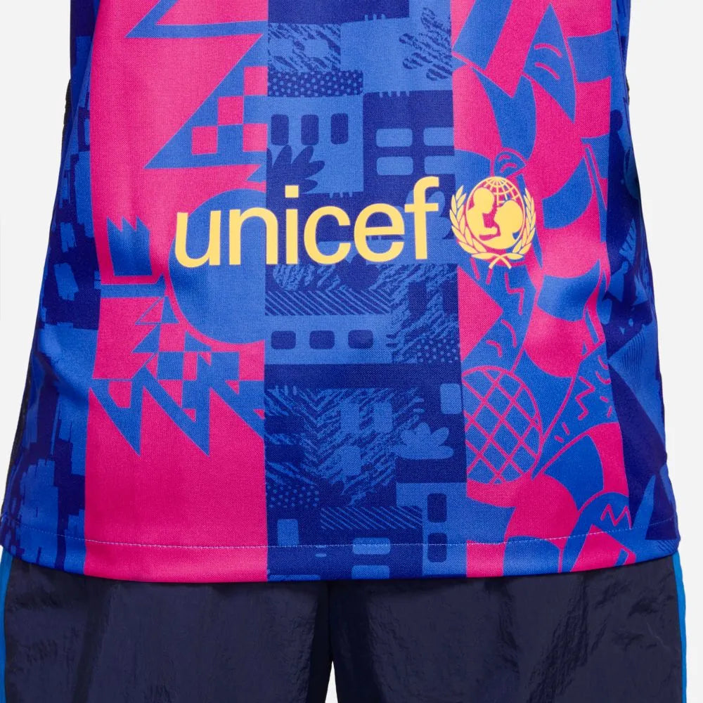 Nike 2021-22 Barcelona Third Jersey - Hyper Royal-Varsity Maize (Detail 3)