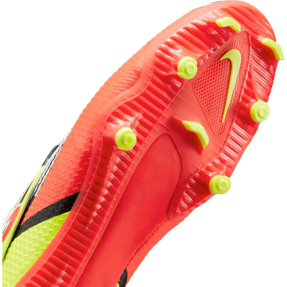 Nike Phantom GT2 Academy Flyease FG-MG - White-Volt-Crimson (Detail 1)