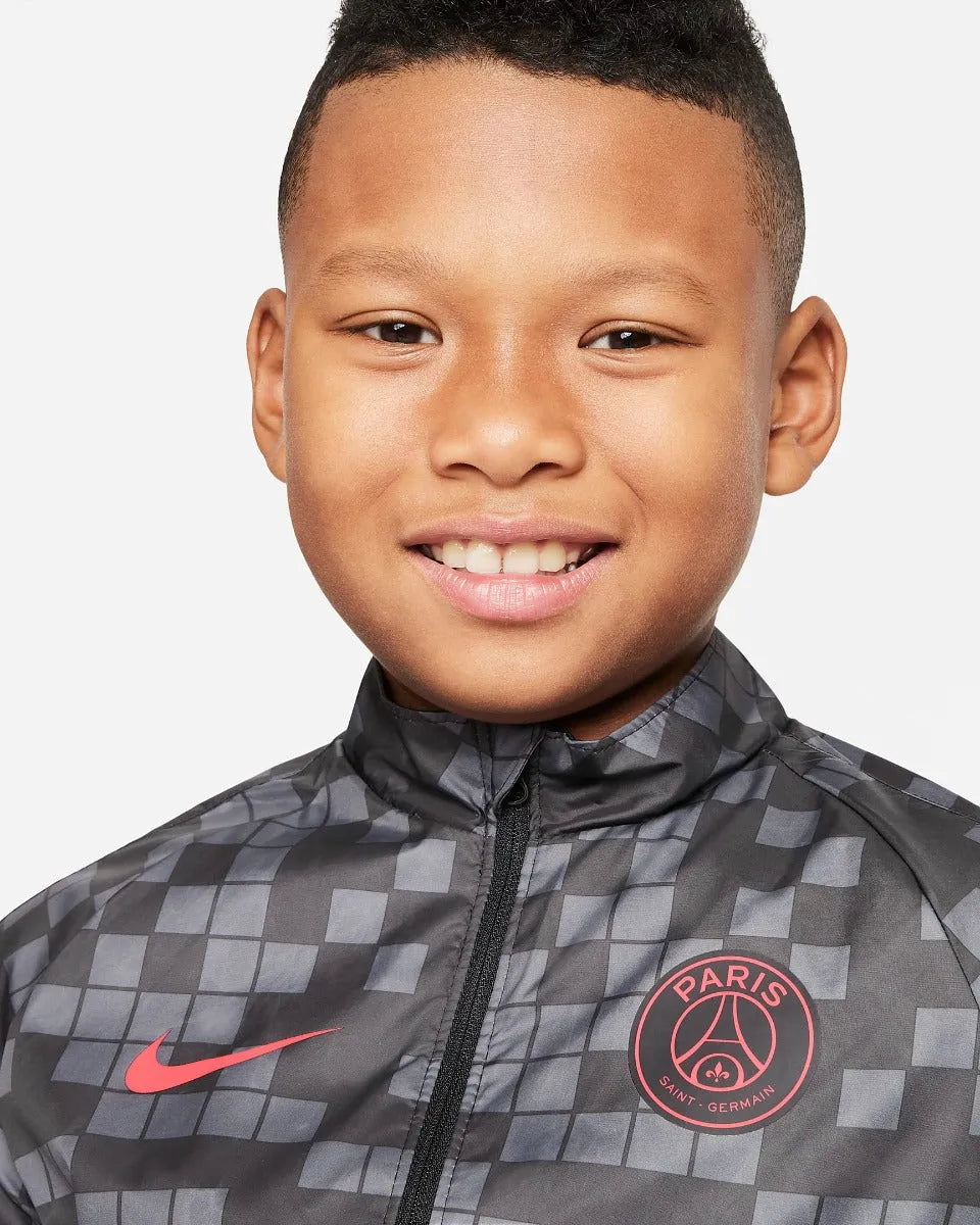 Nike 2022 PSG Youth Academy AWF Jacket - Grey-Red (Detail 1)