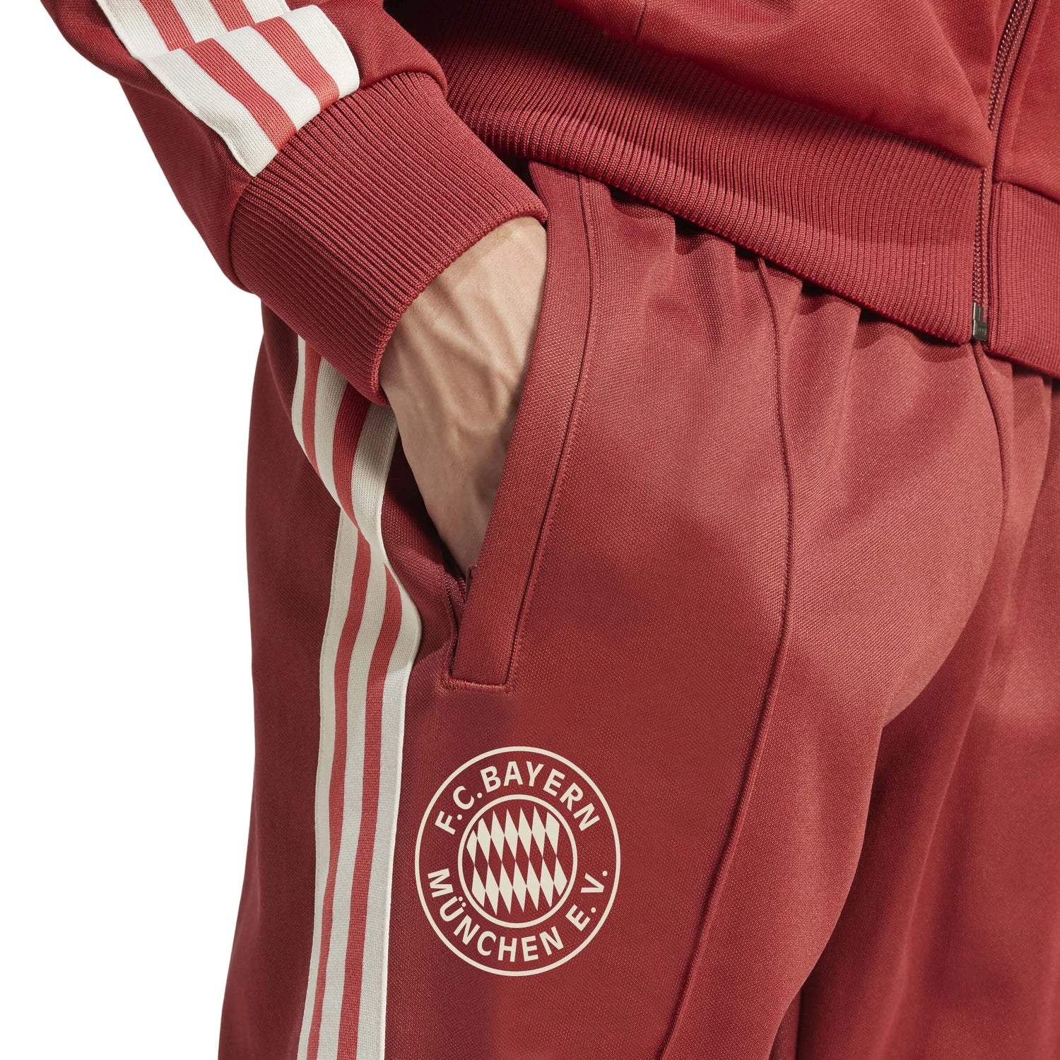 adidas 2024-25 Bayern Munich Men's Originals Track Pants (Detail 1)