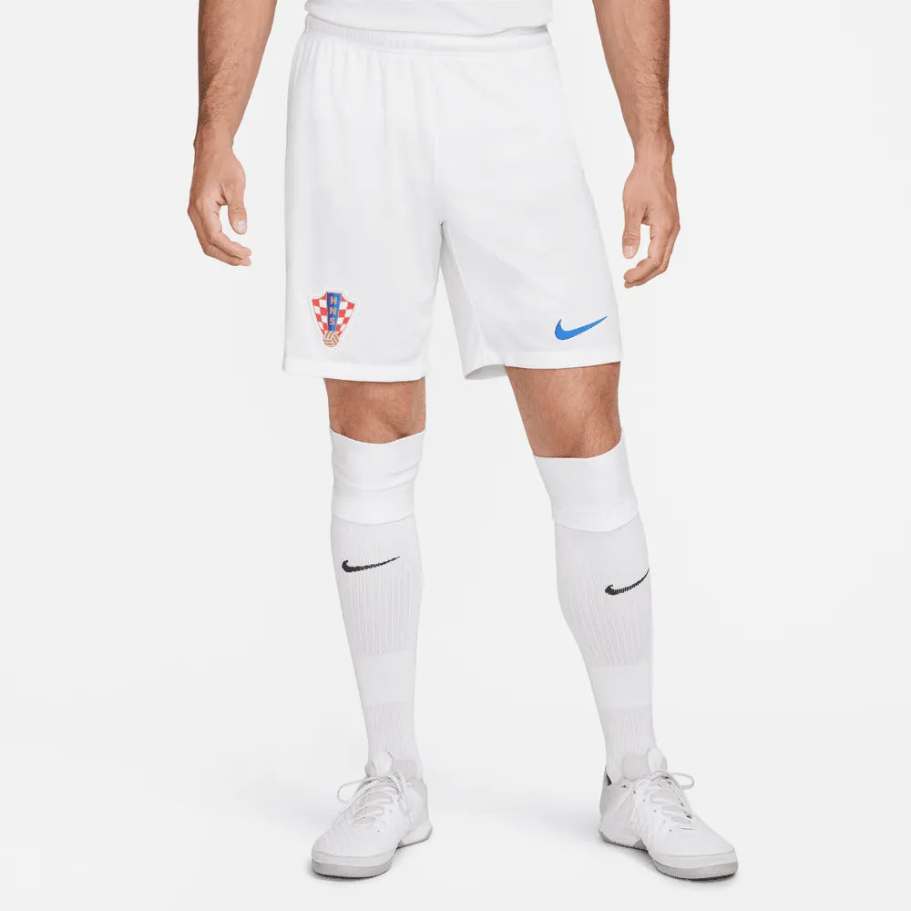 Nike 2022-23 Croatia Home Stadium Shorts - White-Battle Blue