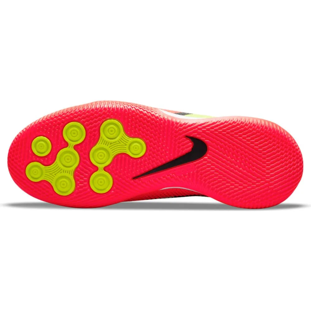 Nike Jr Phantom GT2 Academy DF IC - White-Volt-Crimson (Bottom)