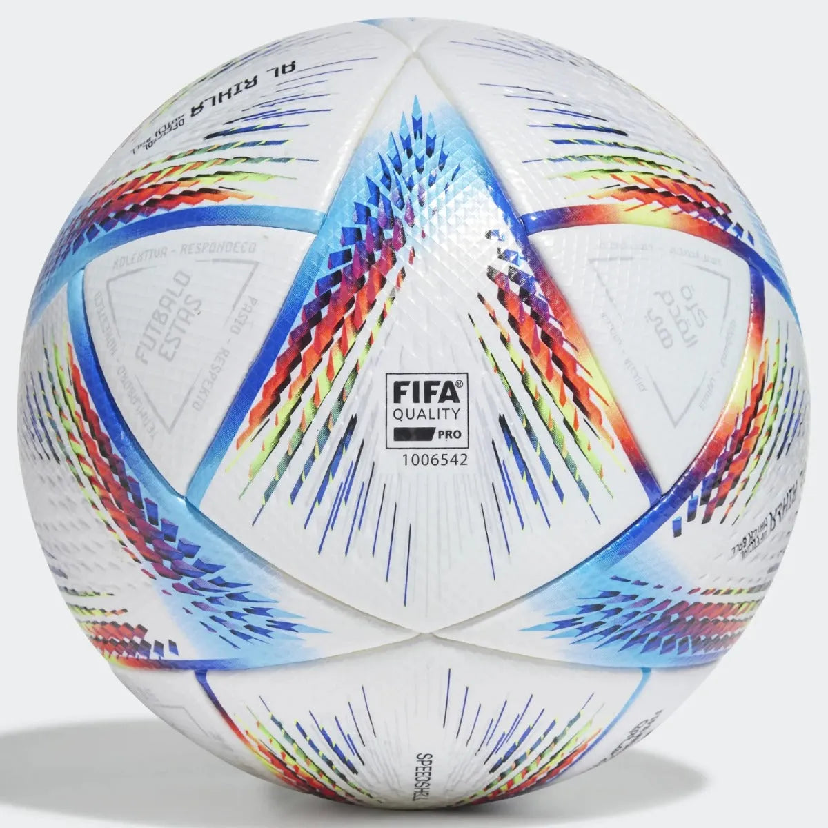 adidas FIFA World Cup 2022 Al Rihla Pro Soccer Ball - White-Pantone (Back)