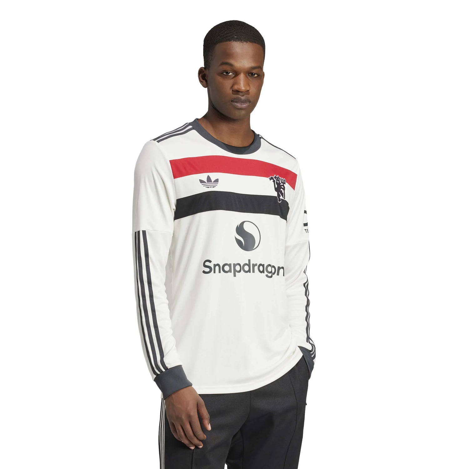 adidas 2024-25 Manchester United Men's Stadium Third Long-Sleeve Jersey (Model - Side)