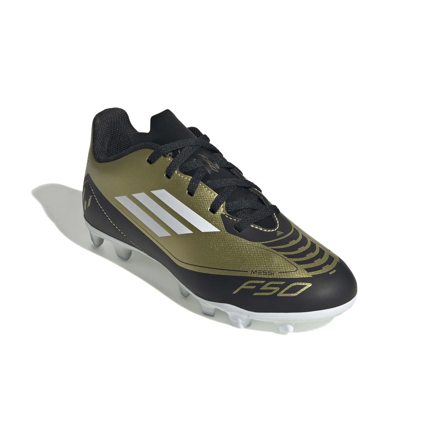 adidas Kids F50 FxG Messi - Triunfo Dorado (FA24) (Lateral - Front)