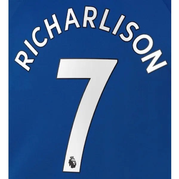 Everton 2021/22 Home Richarlison #7 Jersey Name Set White (Main)