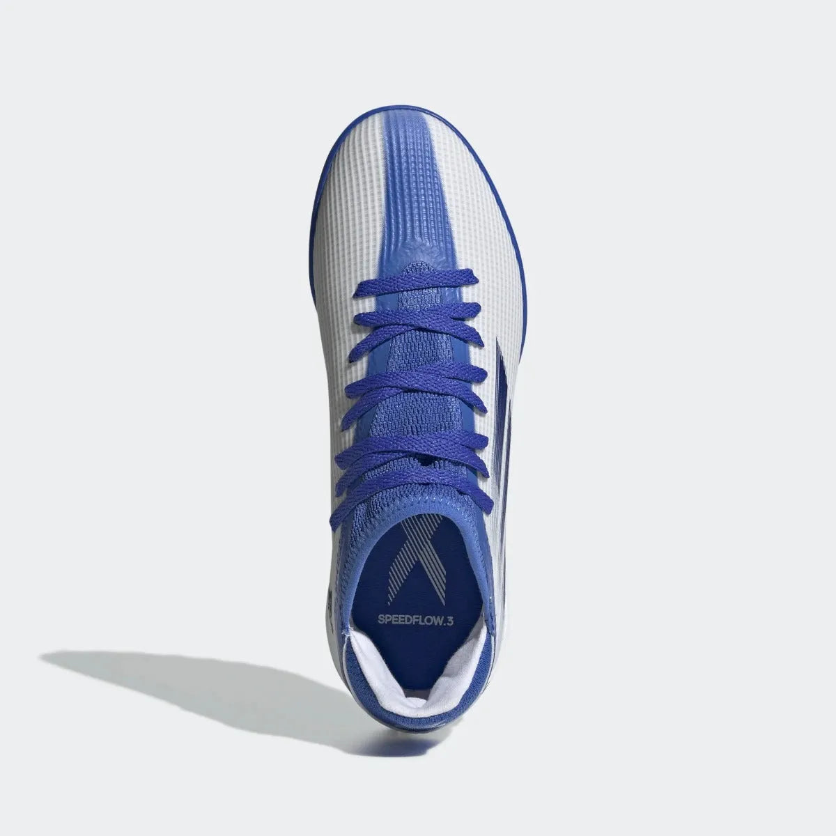 adidas JR X Speedflow .3 Turf - White-Blue (Top)