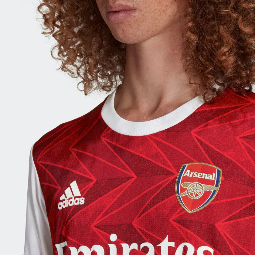 Addidas 2020-21 Arsenal Authentic Home Jersey-Red-White