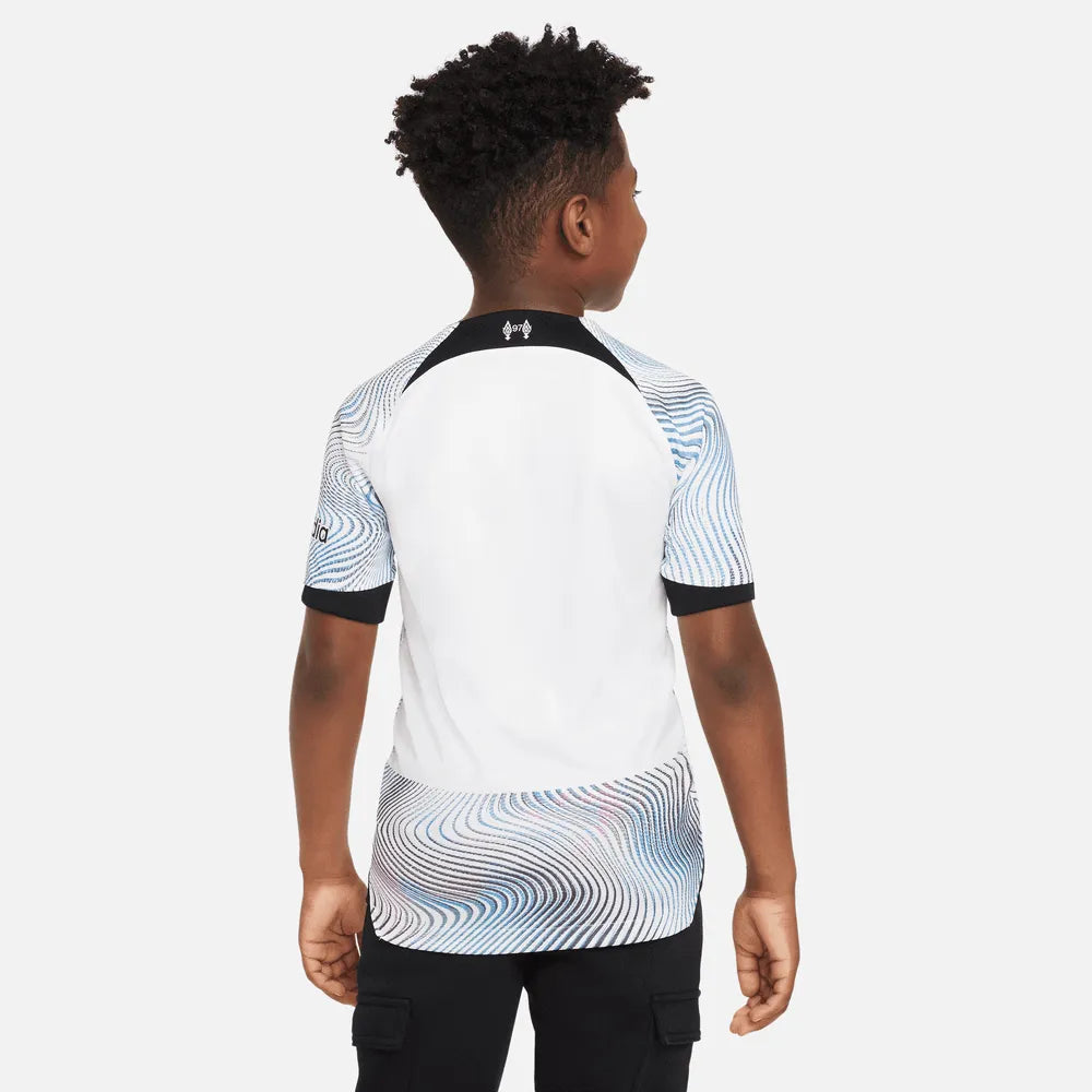 Nike 2022-23 Liverpool Youth Away Jersey (Model - Back)