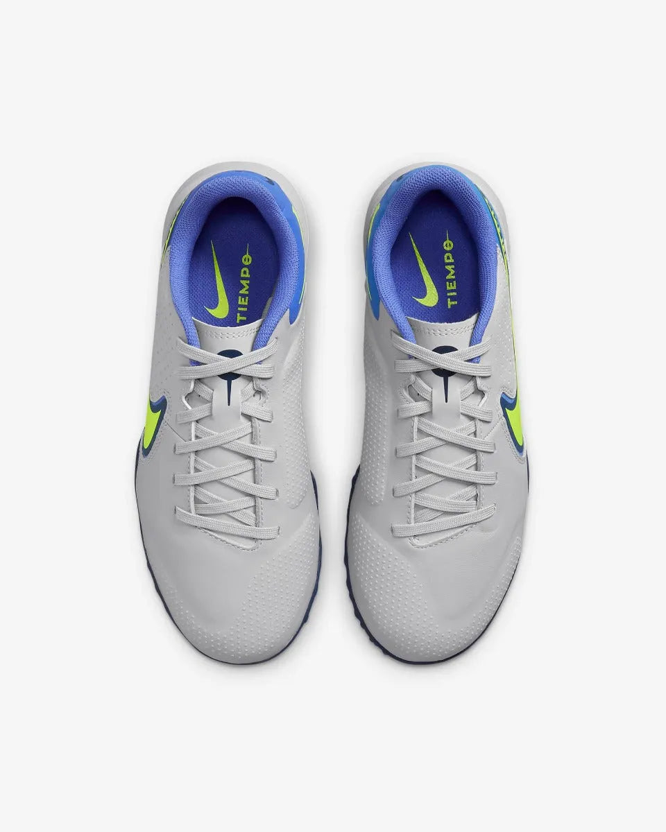 Nike JR Legend 9 Academy TF - Grey-Sapphire-Volt (Pair - Top)