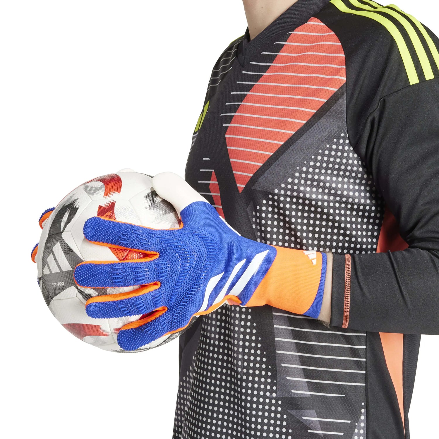 adidas Predator GL Pro Goalkeeper Gloves Lucid Blue / Solar Red / White (Model 1)