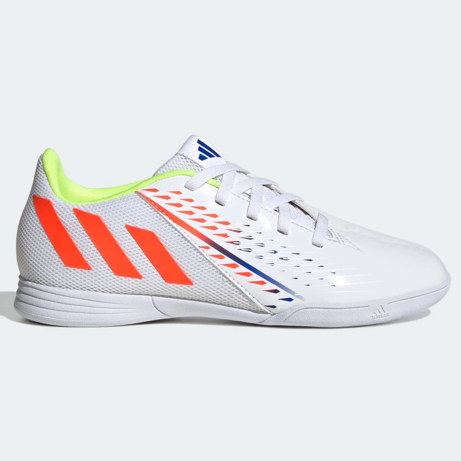 adidas Kids Predator Edge.4 IN Sala J - White-Yellow-Blue (Side 1)