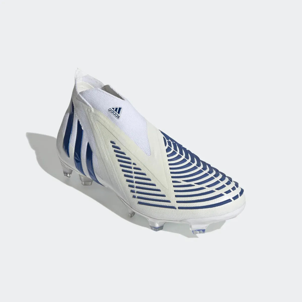 adidas Predator Edge + FG - White-Blue (Diagonal 1)